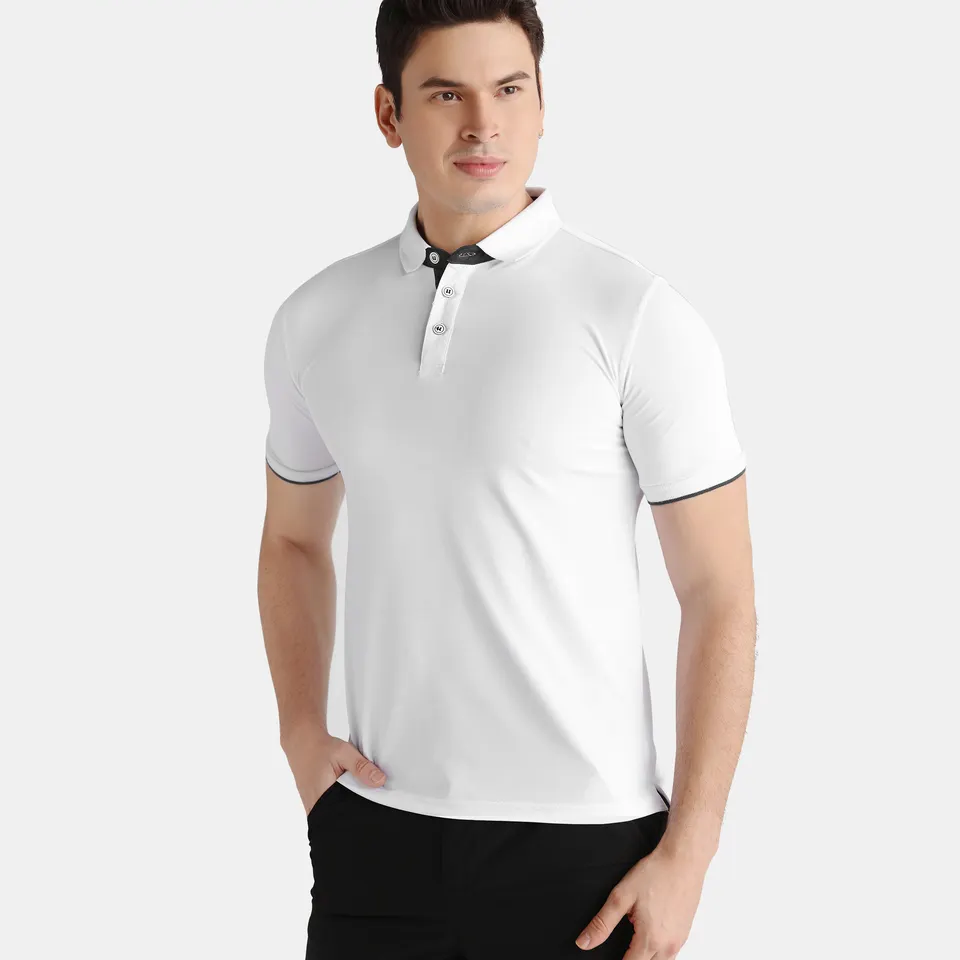Plain White Golf Polo