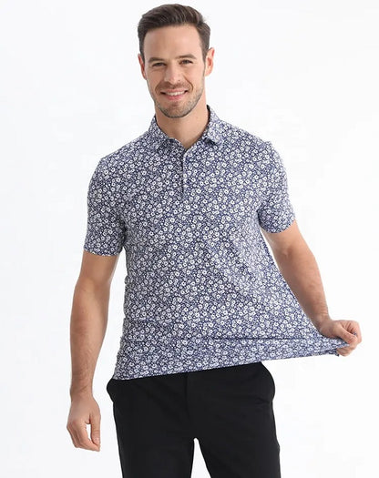 Blue Blossom Fairway Classic Golf Shirt