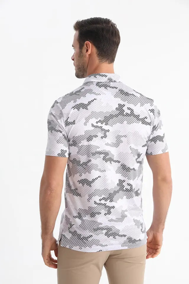 Camo Lines Golf Shirt