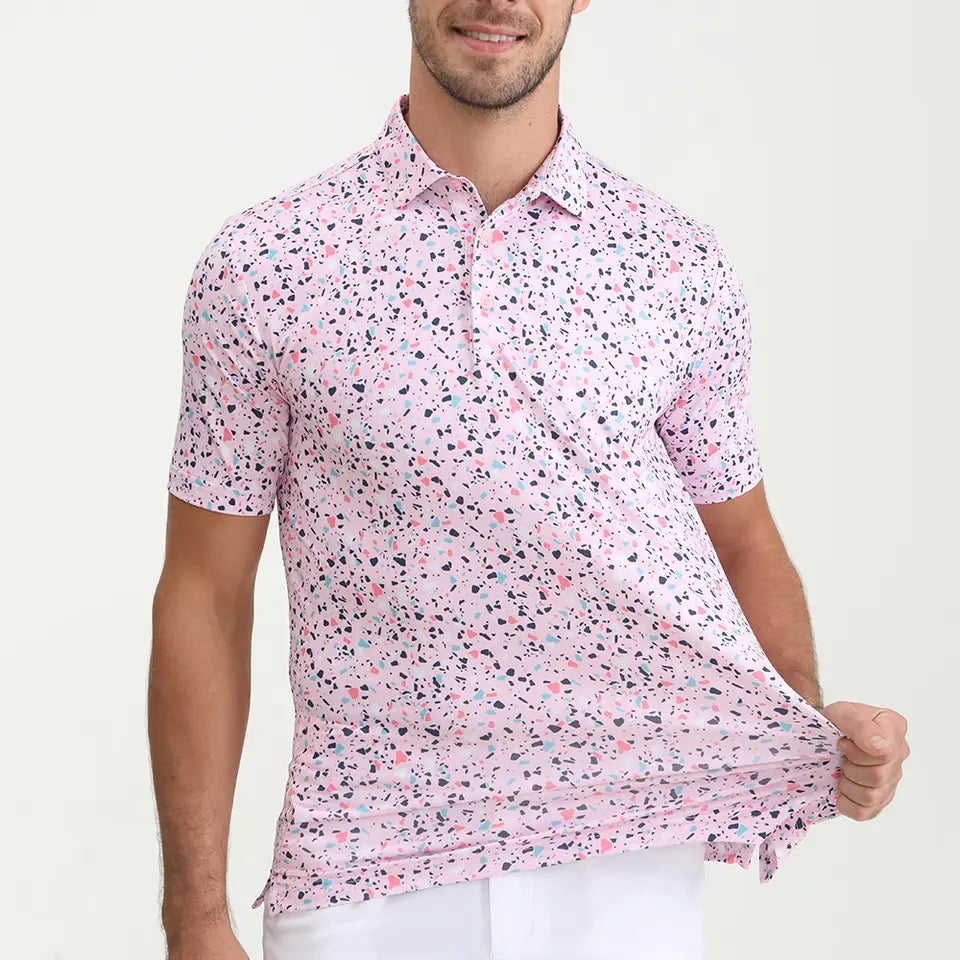 Granite Pink Golf Shirt