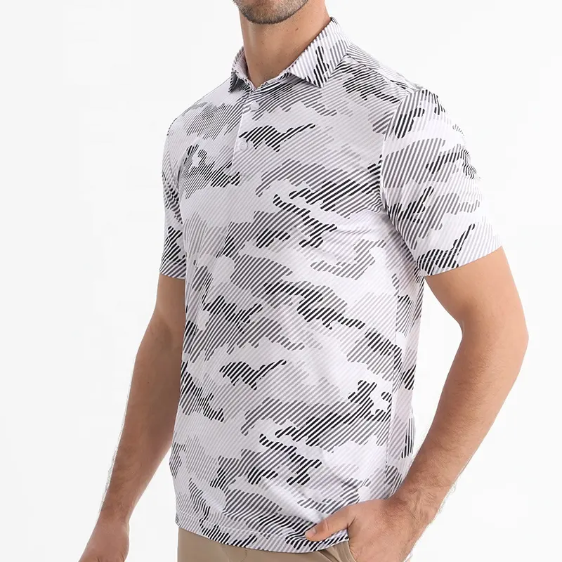 Camo Lines Golf Shirt