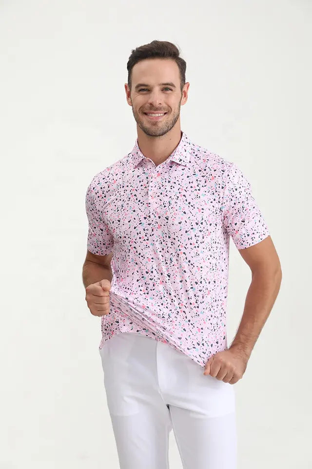 Granite Pink Golf Shirt