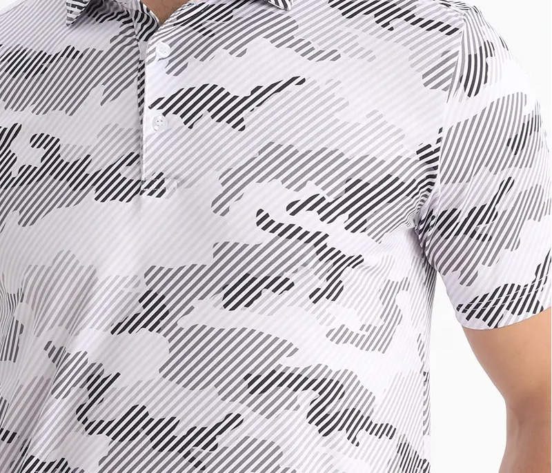 Camo Lines Golf Shirt