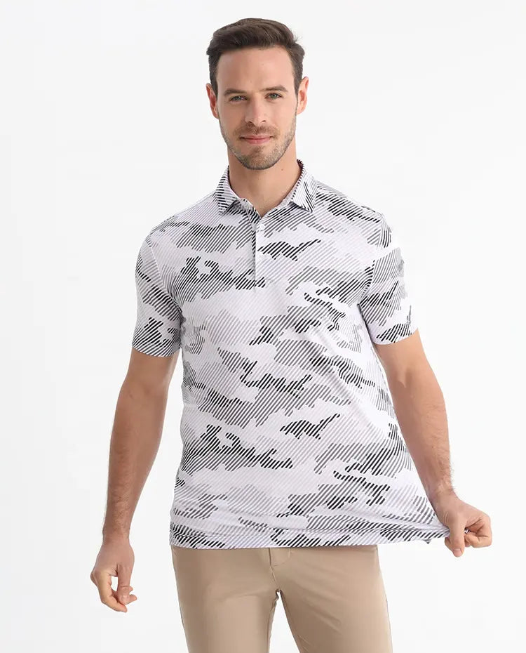 Camo Lines Golf Shirt